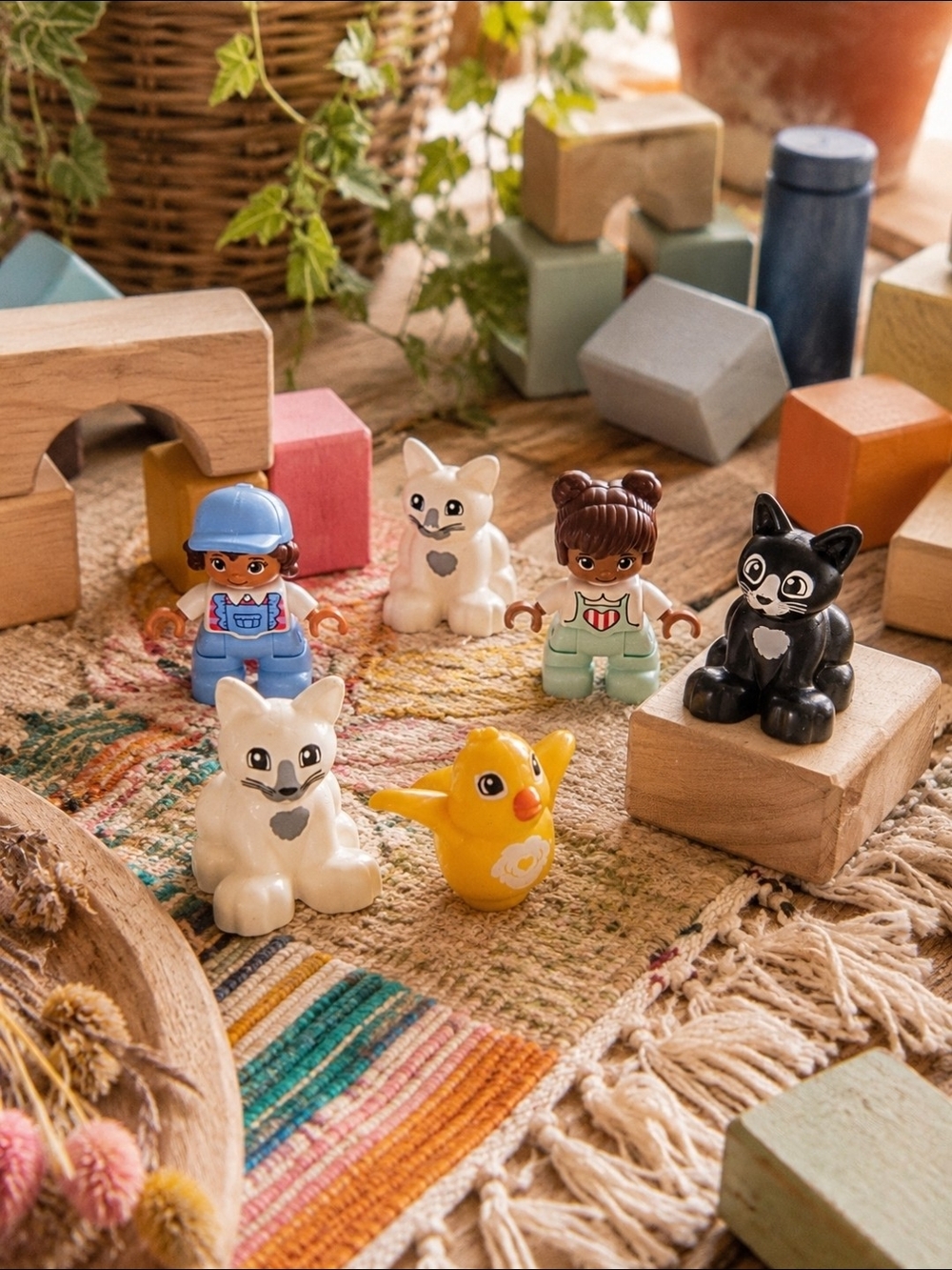 4/$15 Children's Toy Figures Set Lego Duplo Characters And Animals